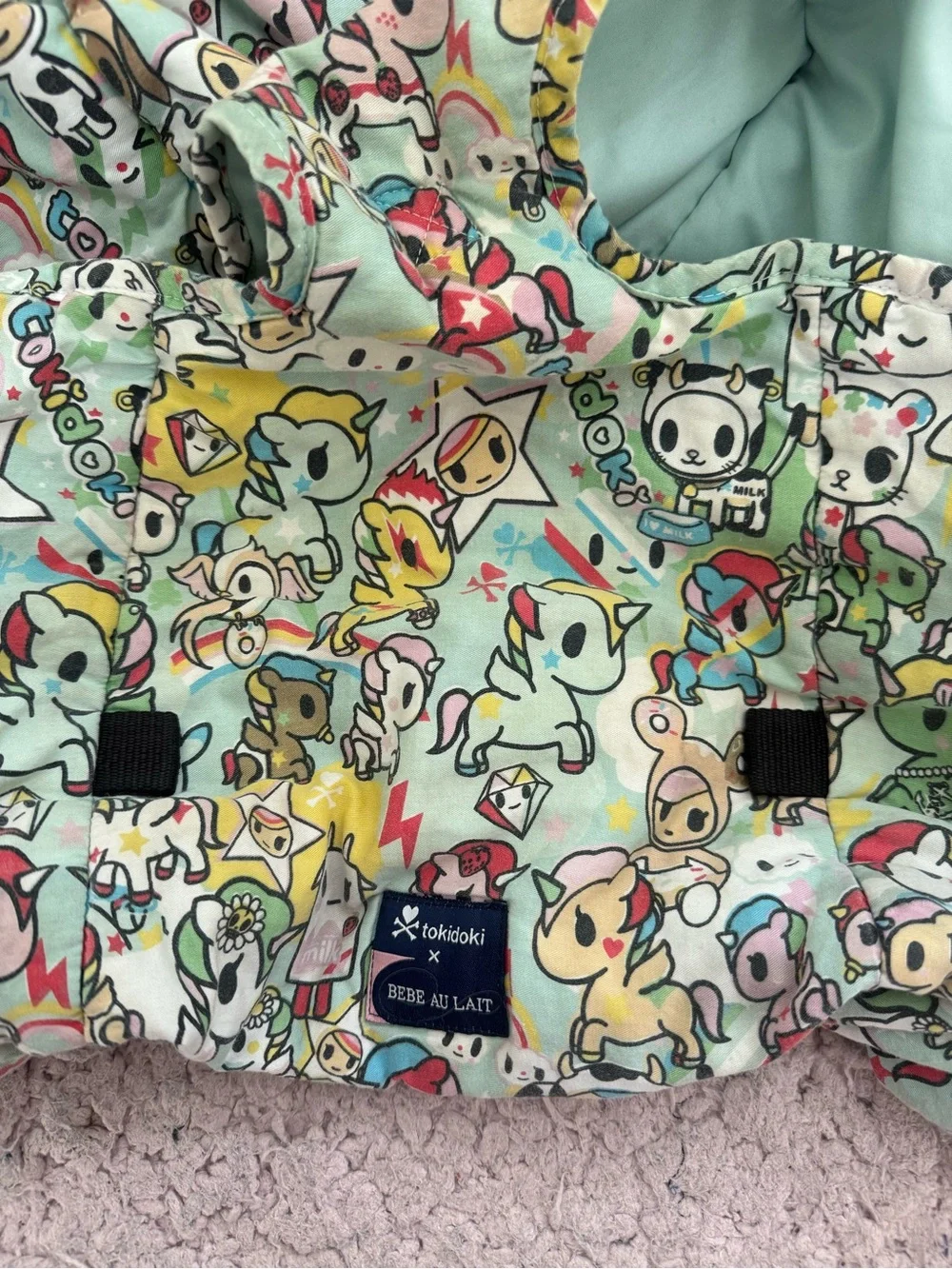 Tokidoki x bebe au lait shopping cart cover with unicorno unisex